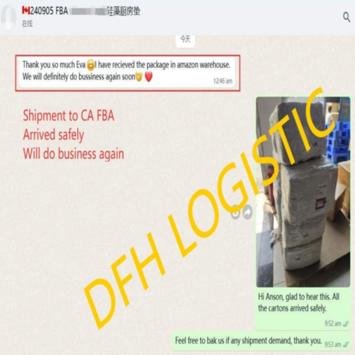 Happy clients from China to canada