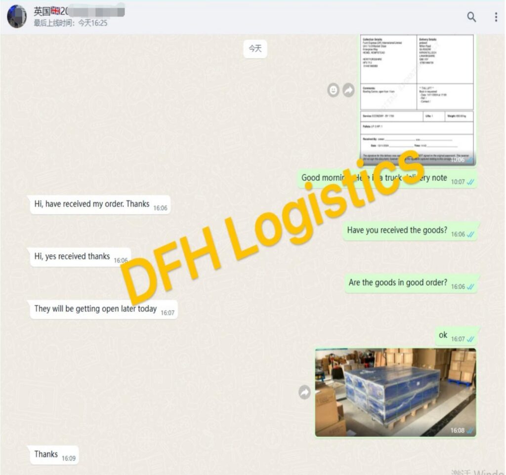 Truck transportation from China to UK