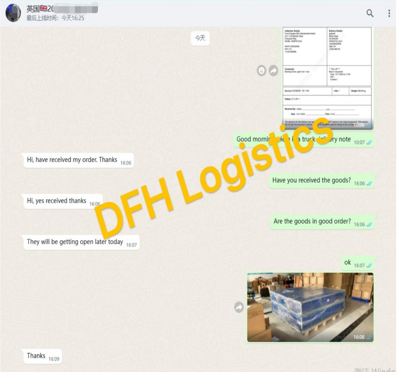 Truck transportation from China to UK