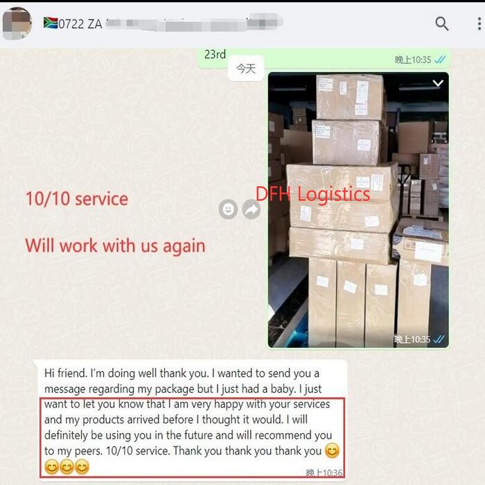 Happy client shipping from Guangzhou