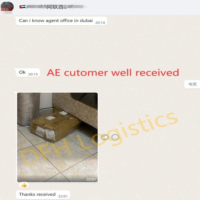 happy client from UAE