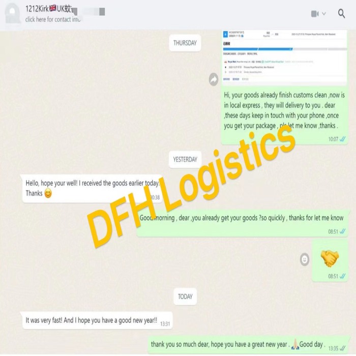 happy client from UK