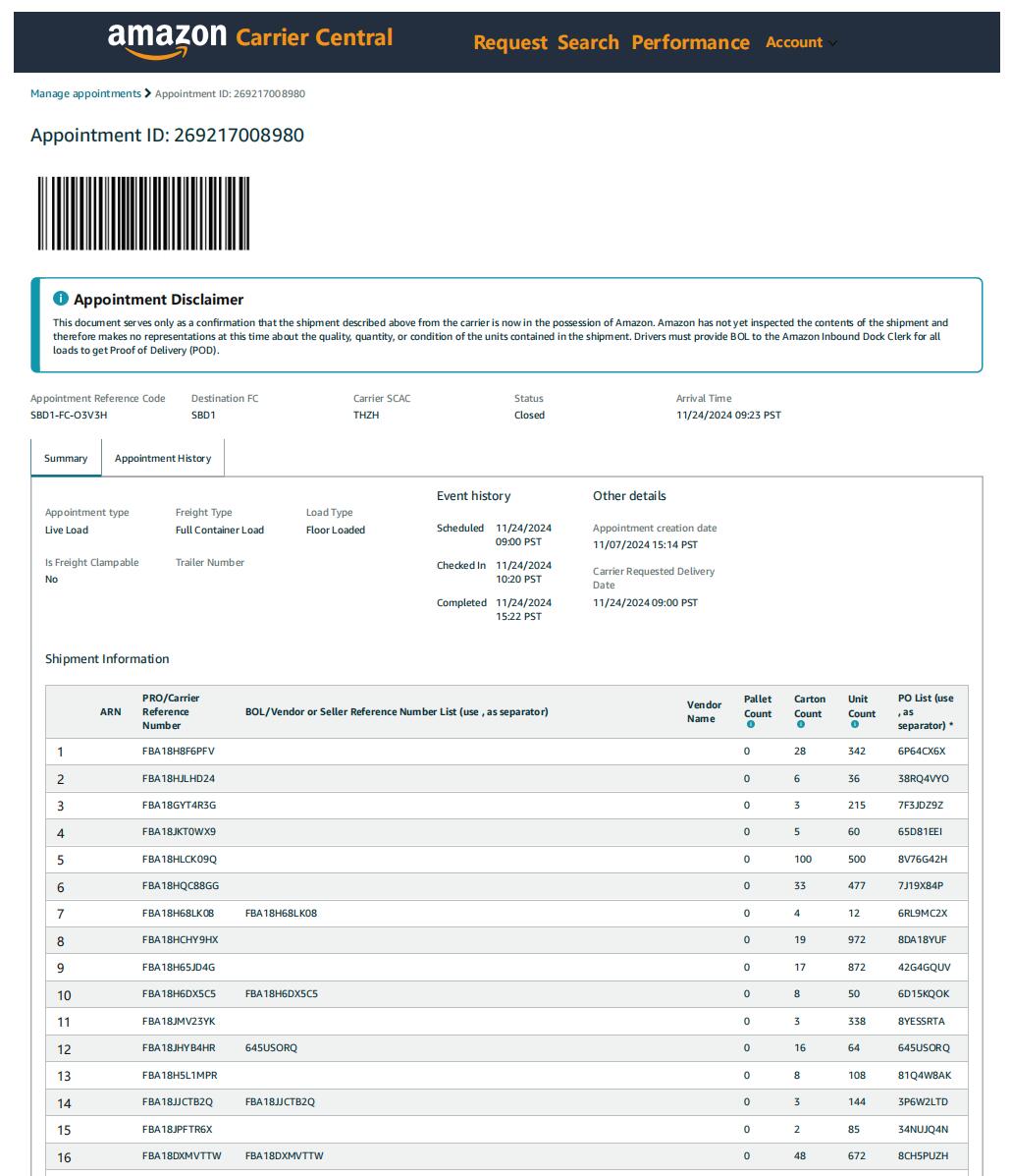 Bill of lading