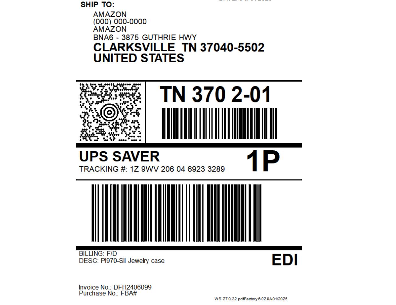 UPS Shipping Label