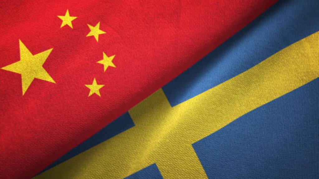China to Sweden