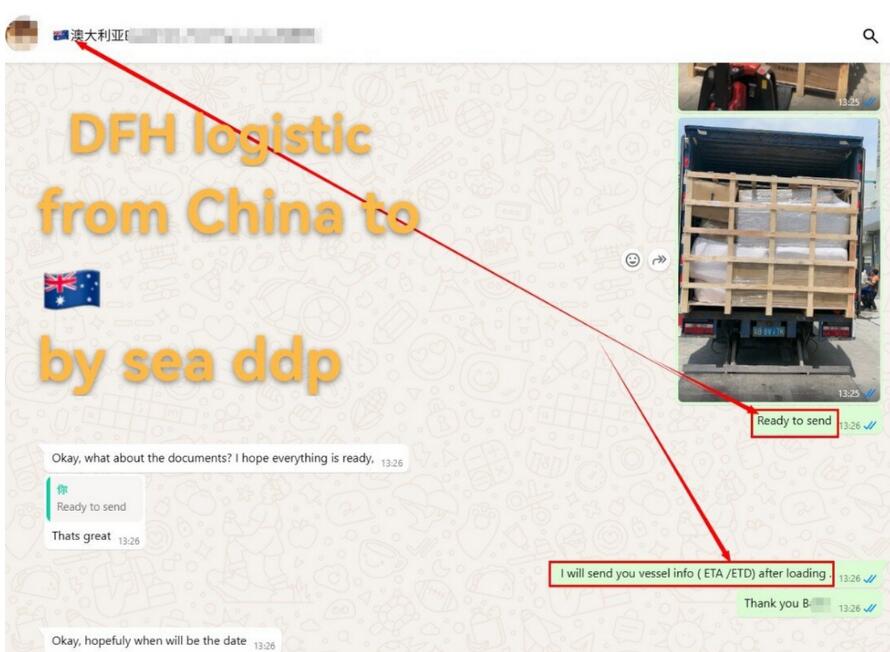 DFH Logistics Happy clients from Australia
