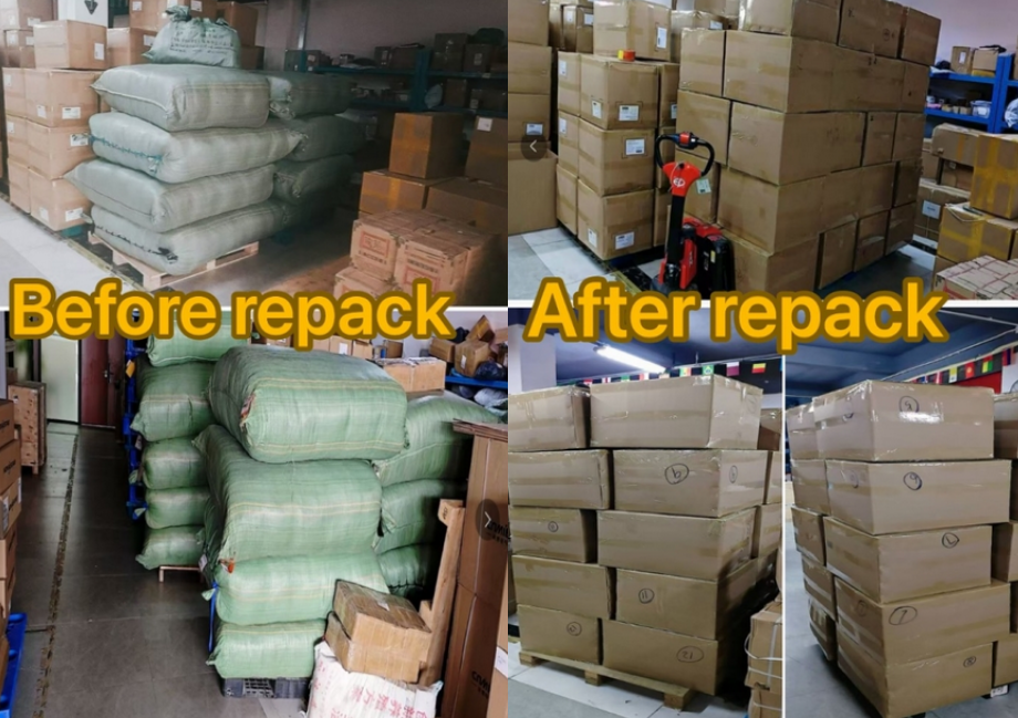 Taobao consolidation and repacking