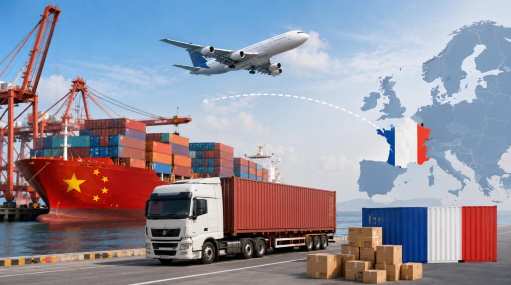 shipping from China to France