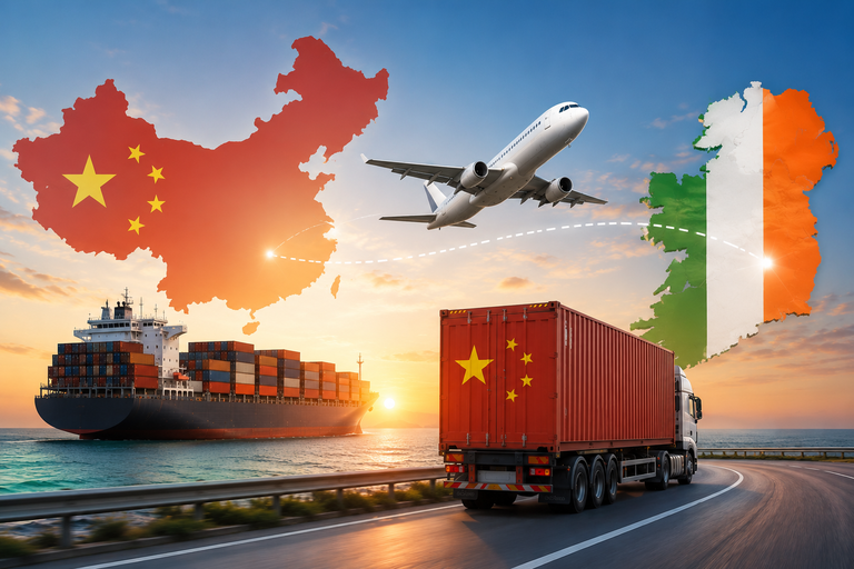 Ship from China to Ireland