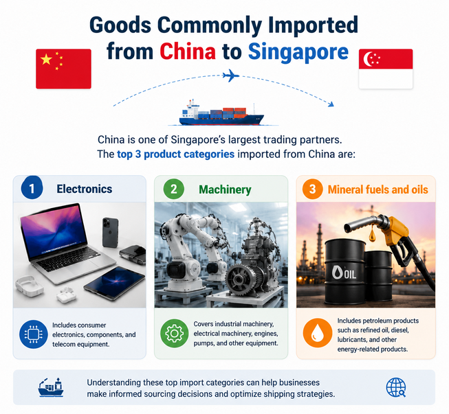 Top Import Products China to Singapore
