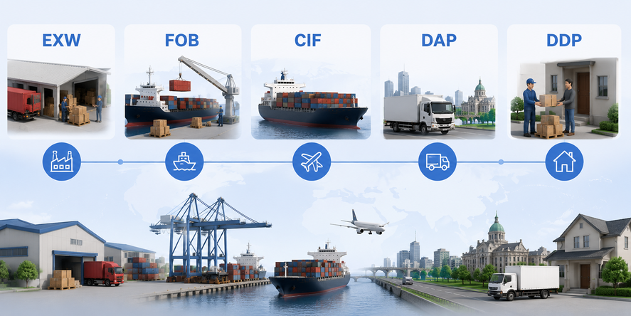 Incoterm for Shipping from China to Ireland