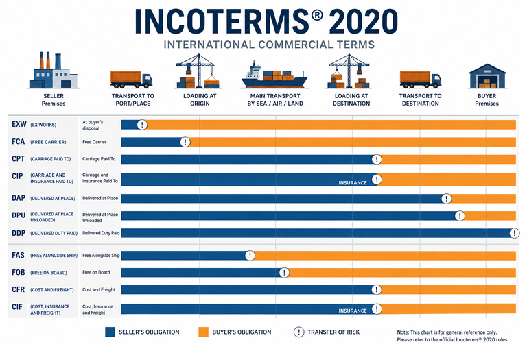 Incoterm for China to Malaysia shipment