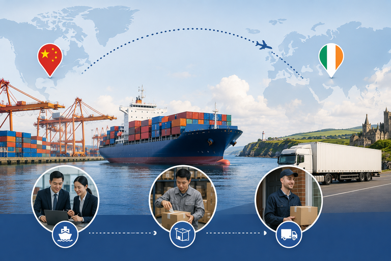 Ship from China to Ireland