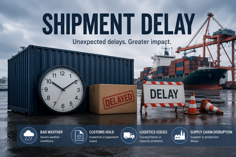 shipments delay from china to sweden