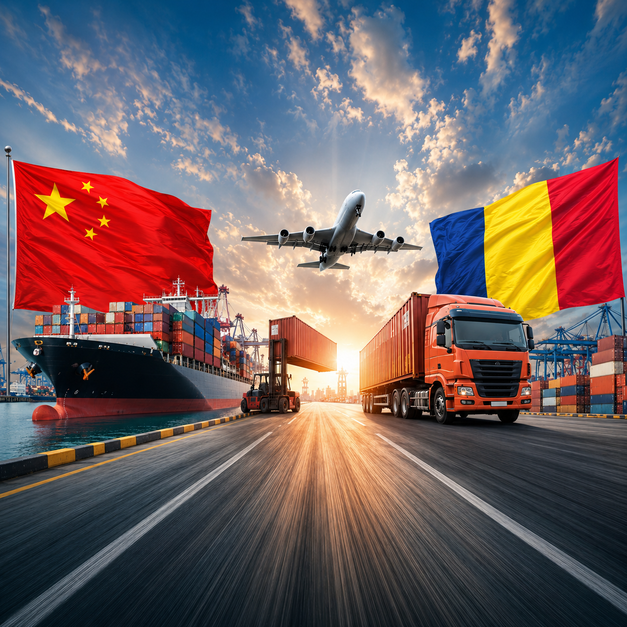shipping from china to romania
