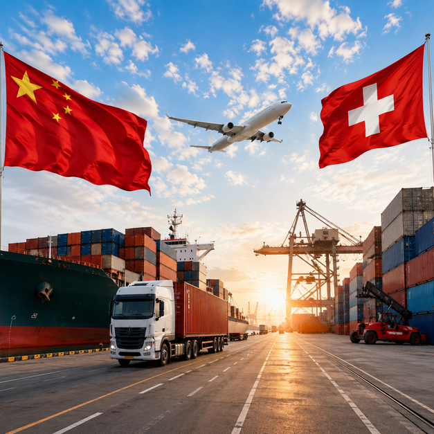 shipping from china to switzerland