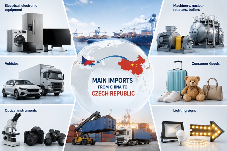 main imports from china to czech republic