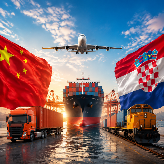 shipping from china to croatia