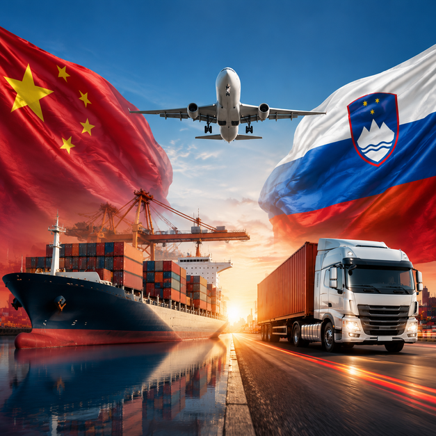 shipping from china to slovenia